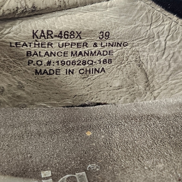 Alegria Black & Blue Leather Snakeskin Print Slip-On Clogs Size 39 = US 9 - Picture 8 of 9